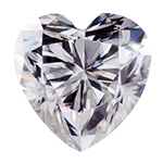 heart moissanite