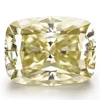 yellow moissanite