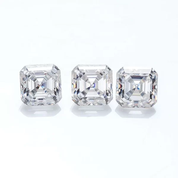 asscher cut moissanite 2