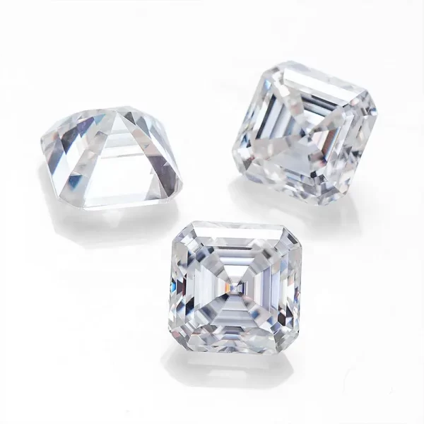 asscher cut moissanite 3