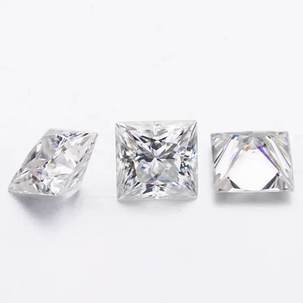 princess cut moissanite 2