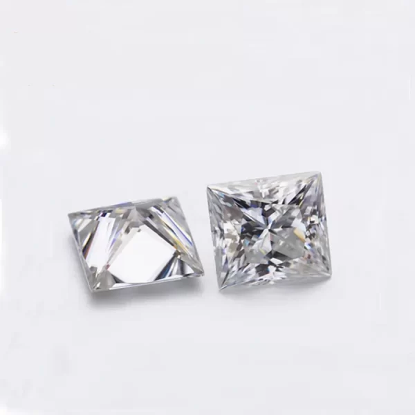 princess cut moissanite 3