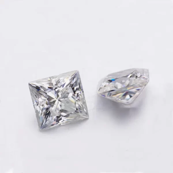 princess cut moissanite 4