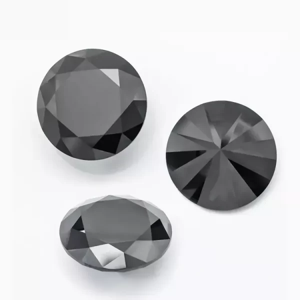 black round moissanite 2