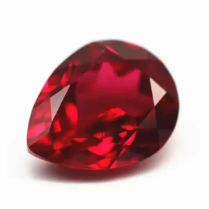 pear cut ruby