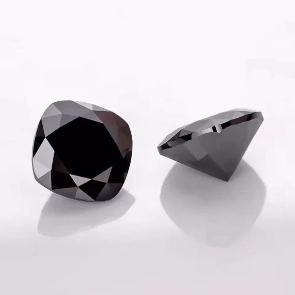 cushion black moissanite 4