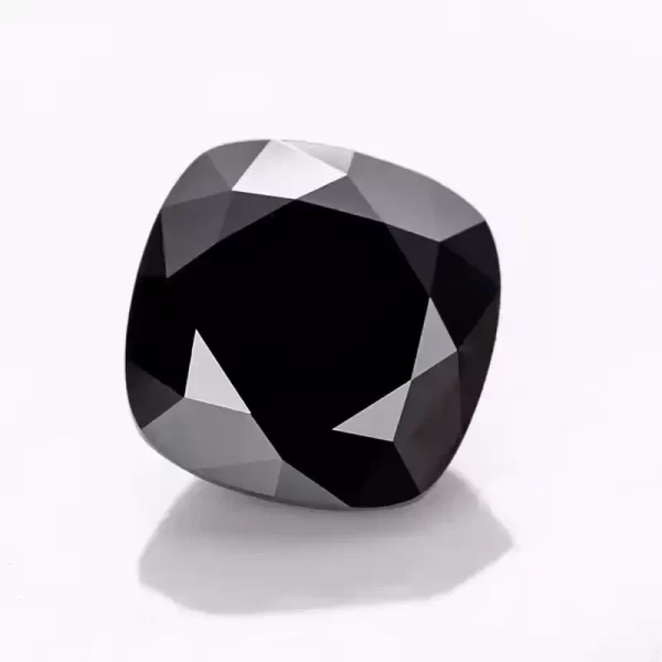 cushion black moissanite