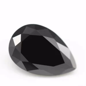 pear black moissanite