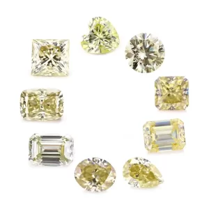 yellow moissanite