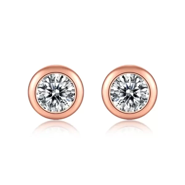 1ct moissanite earrings 2