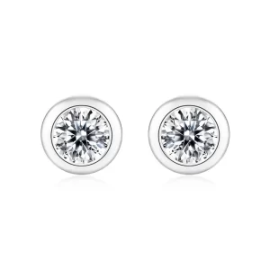 1ct moissanite earrings