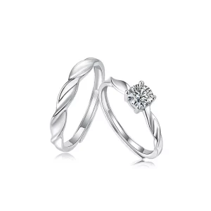 moissanite couple rings