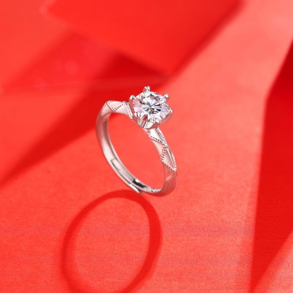 moissanite diamond rings 3