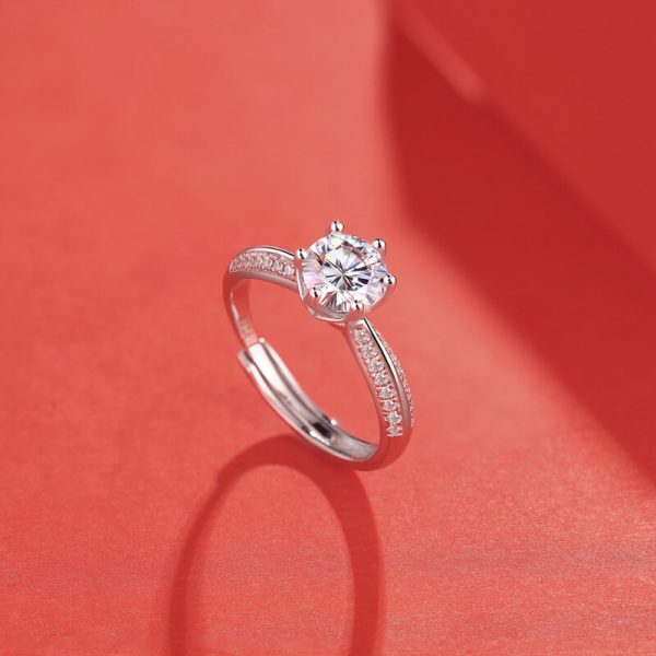 moissanite engagement band 3