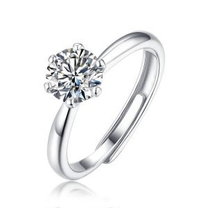 moissanite engagement rings