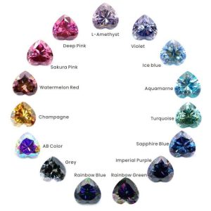 6MM 7MM 8MM 1 Carat 2 Carat 3 Carat Loose Heart Shaped Moissanite Stones