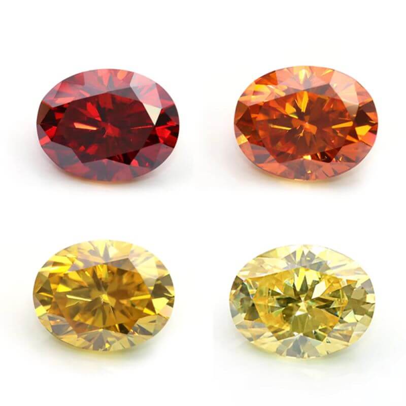 5x7MM 6x8MM 7x9MM 1 Carat 2 Carat 3 Carat Colored Oval Cut Moissanite - Image 3